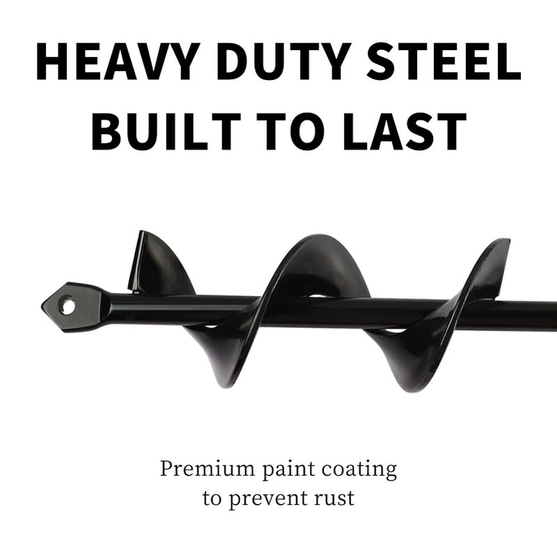 TCBWFY Garden Auger Drill Bit for Planting â€“ 1.6x9 Inch Garden Auger,Rapid Planter Bulb & Bedding Plant Auger for 3/8" Hex Drive Drill â€“ Ideal Bulb Planter Tool for Tulips - Image 3